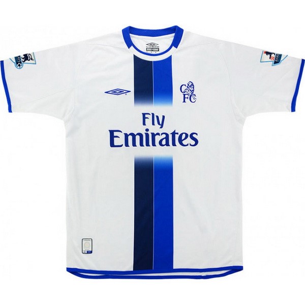 Tailandia Camiseta Chelsea 2ª Kit Retro 2003 2005 Blanco